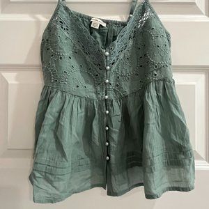 Teal American Eagle Summer Top